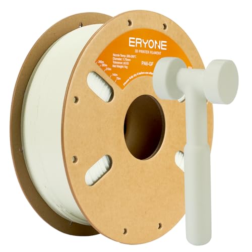 ERYONE Glass Fiber Filament 1.75mm +/- 0.03mm, 3D Printing Filament, Fit Most FDM Printer, Nylon PA6 GF Natural Color, 1000g Spool ERYONE Glass Fiber Filament 1.75mm +/- 0.03mm, 3D Printing Filament, Fit Most FDM Printer, Nylon PA6 GF Natural Color, 1000g Spool von ERYONE