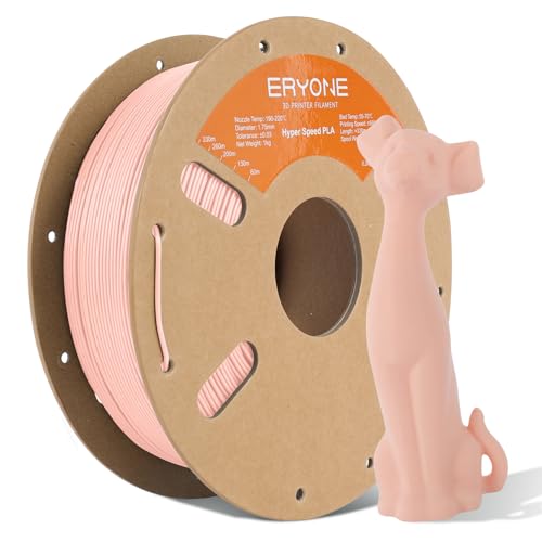 ERYONE High Speed Filament PLA 1.75mm +/- 0.03mm, High Speed Filament PLA,Rapid PLA Filament, 3D printing filament, 30-600mm/s Hyper Speed PLA filament, 1kg (2.2LBS) / Spool, Skin von ERYONE