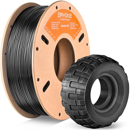 ERYONE TPU Filament 1.75mm, 3D Drucker Filament TPU 0.5kg 1 Spool, -0.05mm, Schwarz ERYONE TPU Filament 1.75mm, 3D Drucker Filament TPU 0.5kg 1 Spool, -0.05mm, Schwarz von ERYONE
