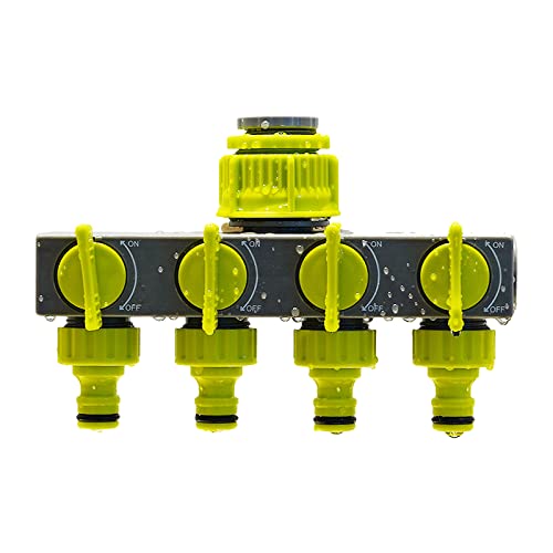 ERYUE 4-Wege Garten HSPLITTERS FAUKET DISCHERTER TAP HTOR HPIPE SPLITTER WASSERVERHALTUNG MIT 4 INDIVION-Off-Schalter für Außenhahn-Sprinkler-Bewässerungssysteme ERYUE 4-Wege Garten HSPLITTERS FAUKET DISCHERTER TAP HTOR HPIPE SPLITTER WASSERVERHALTUNG MIT 4 INDIVION-Off-Schalter für Außenhahn-Sprinkler-Bewässerungssysteme von ERYUE