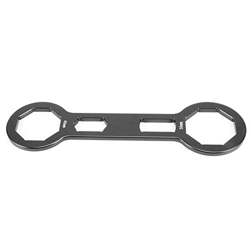 ERYUE 46 Mm/1,8 Zoll, 50 Mm/2 Zoll Vorderer Stoßdämpferschlüssel, CRF250R CRF450R CRF450X -Verwendung, Hochwertiges Aluminiumlegierungsmaterial, Einfach zu Entfernen Sie die (Schwarz) von ERYUE