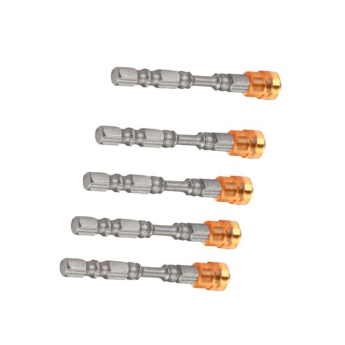 ERYUE 5pcs S2 Stahlmagneter Ph2 -Schraubendreherbit mit 1/4 -Zoll -Schaft für Trockenbauschrauben, Sehr Robuste Stücke mit Starkem Magnetismus und Kragenstopp, Hex Shank Power Drill (Gelb) von ERYUE