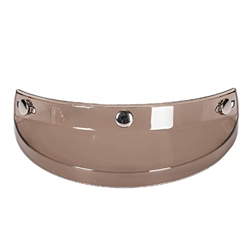 ERYUE Motorrad 3 Druckknopf-Visier,Universal Motorrad 3 Snap-Button Visier Flip Up Down Open Face Helm Windschutz von ERYUE