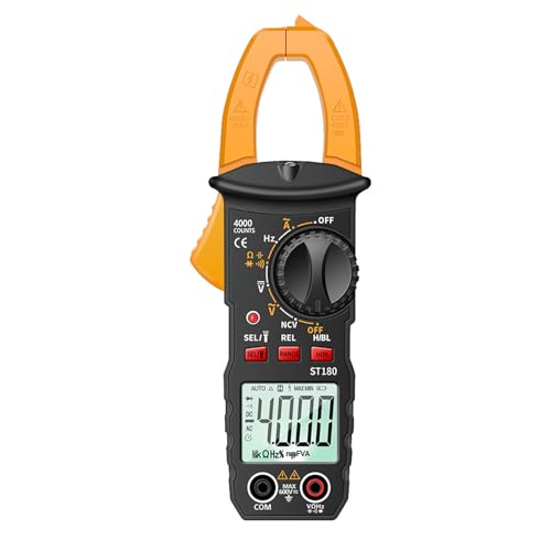 ERYUE Multimeter für Stromspannungswiderstandskapazitätskapazität Frequenztest, 4000 Zählungen Multifunktionaler Multimeter -Tester mit Backlight, NCV -Test, 0~400a, 0~600 V, AC/DC (Gelb) von ERYUE