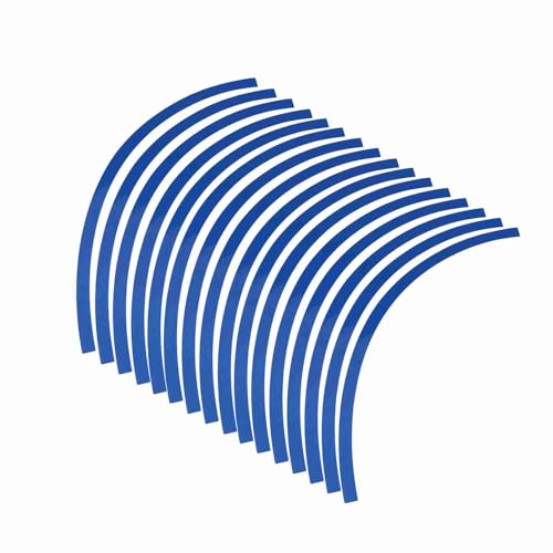 ERYUE Radaufkleber, 6 Farben Universal Car Motorry Motorcycel Rad Reflective Nadelstreifenklebebandaufkleber mit Lang Anhaltender Haft für 16-19-Zoll (Blau) von ERYUE