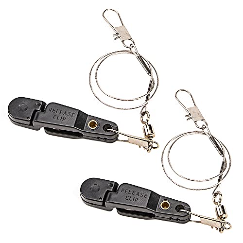ERYUE Release Clip Für Downrigger-2Pcs Angelschnur Release Snap Release Clip Offshore Hobel Downrigger Power Griff von ERYUE