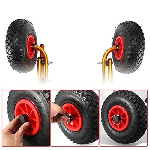 ERYUE Tragbares Leichtes Faltbares Boot Kcer -Kanu -Tasche Trolley Transport Tracart Abnehmbare (Gold) von ERYUE
