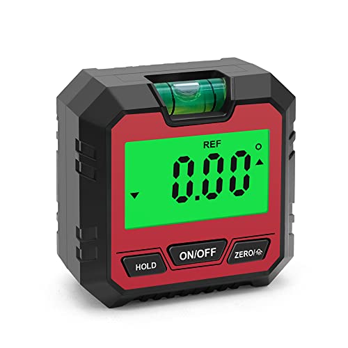 ERYUE Winkelmesser,Magnetischer digitaler Winkelmesser Absoluter und relativer Messwinkel und Neigungsumwandlung Neigungsmesser LCD-Display mit Hintergrundbeleuchtung Vielseitiger Neigungsmesser von ERYUE