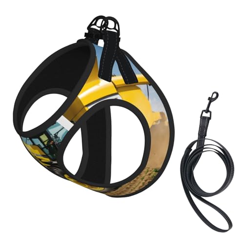 Company Hundegeschirr mit Traktor-Aufdruck, reflektierend, verstellbar, ausbruchsicher, mit weichem, atmungsaktivem Netzgewebe, für kleine Haustiere und Kätzchen, Welpen Company Hundegeschirr mit Traktor-Aufdruck, reflektierend, verstellbar, ausbruchsicher, mit weichem, atmungsaktivem Netzgewebe, für kleine Haustiere und Kätzchen, Welpen von ERhoug