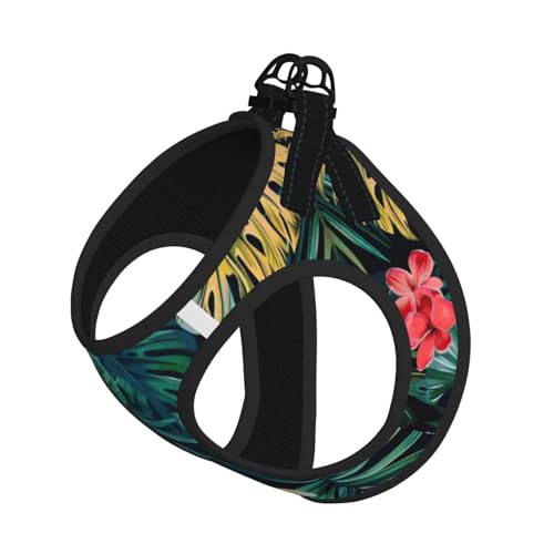 Hojas Tropicales Hundegeschirr mit Y-Flores-Aufdruck, reflektierend, verstellbar, ausbruchsicher, mit weichem, atmungsaktivem Netzgewebe, für kleine Haustiere und Kätzchen, Welpen Hojas Tropicales Hundegeschirr mit Y-Flores-Aufdruck, reflektierend, verstellbar, ausbruchsicher, mit weichem, atmungsaktivem Netzgewebe, für kleine Haustiere und Kätzchen, Welpen von ERhoug