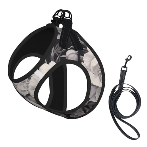 Hundegeschirr mit Blumenmuster und Leine für Katzen und Hunde, reflektierend, verstellbar, ausbruchsicher, mit weichem, atmungsaktivem Netzgewebe, für kleine Haustiere und Kätzchen, Welpen Hundegeschirr mit Blumenmuster und Leine für Katzen und Hunde, reflektierend, verstellbar, ausbruchsicher, mit weichem, atmungsaktivem Netzgewebe, für kleine Haustiere und Kätzchen, Welpen von ERhoug