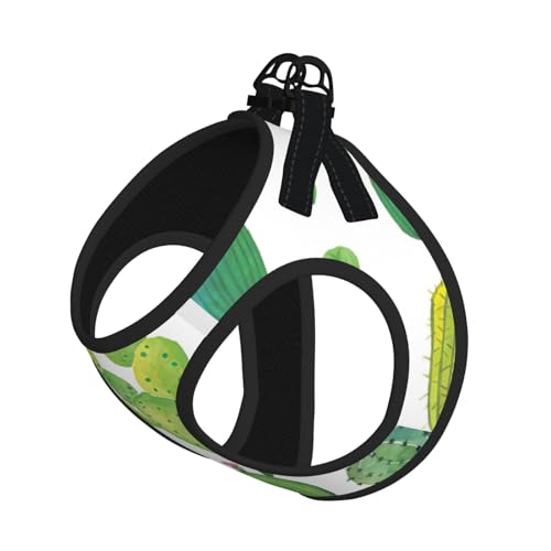 Hundegeschirr mit Kaktus-Druck, reflektierend, verstellbar, ausbruchsicher, mit weichem, atmungsaktivem Netzgewebe, für kleine Haustiere und Kätzchen, Welpen Hundegeschirr mit Kaktus-Druck, reflektierend, verstellbar, ausbruchsicher, mit weichem, atmungsaktivem Netzgewebe, für kleine Haustiere und Kätzchen, Welpen von ERhoug
