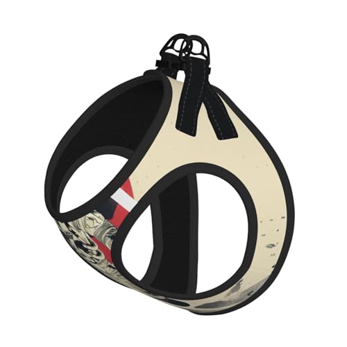 Hundegeschirr mit Mond-Astronauten-Druck, reflektierend, verstellbar, ausbruchsicher, mit weichem, atmungsaktivem Netzgewebe, für kleine Haustiere und Kätzchen, Welpen Hundegeschirr mit Mond-Astronauten-Druck, reflektierend, verstellbar, ausbruchsicher, mit weichem, atmungsaktivem Netzgewebe, für kleine Haustiere und Kätzchen, Welpen von ERhoug