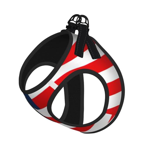 Hundegeschirr mit amerikanischer Flagge, patriotischer Druck, reflektierend, verstellbar, ausbruchsicher, mit weichem, atmungsaktivem Netzgewebe, für kleine Haustiere und Kätzchen, Welpen Hundegeschirr mit amerikanischer Flagge, patriotischer Druck, reflektierend, verstellbar, ausbruchsicher, mit weichem, atmungsaktivem Netzgewebe, für kleine Haustiere und Kätzchen, Welpen von ERhoug