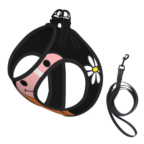 Hundegeschirr mit niedlichem Kuhmuster, reflektierend, verstellbar, ausbruchsicher, mit weichem, atmungsaktivem Netzgewebe, für kleine Haustiere und Kätzchen, Welpen Hundegeschirr mit niedlichem Kuhmuster, reflektierend, verstellbar, ausbruchsicher, mit weichem, atmungsaktivem Netzgewebe, für kleine Haustiere und Kätzchen, Welpen von ERhoug