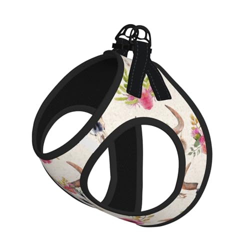 Runner Hundegeschirr mit Totenkopf-Aufdruck, reflektierend, verstellbar, ausbruchsicher, mit weichem, atmungsaktivem Netzgewebe, für kleine Haustiere und Kätzchen, Welpen Runner Hundegeschirr mit Totenkopf-Aufdruck, reflektierend, verstellbar, ausbruchsicher, mit weichem, atmungsaktivem Netzgewebe, für kleine Haustiere und Kätzchen, Welpen von ERhoug