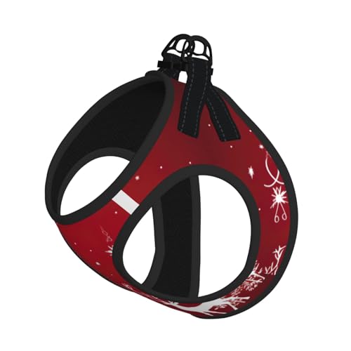 Weihnachtsgeschirr-Set für Katzen und Hunde, reflektierend, verstellbar, ausbruchsicher, mit weichem, atmungsaktivem Netzgewebe, für kleine Haustiere und Kätzchen, Welpen Weihnachtsgeschirr-Set für Katzen und Hunde, reflektierend, verstellbar, ausbruchsicher, mit weichem, atmungsaktivem Netzgewebe, für kleine Haustiere und Kätzchen, Welpen von ERhoug