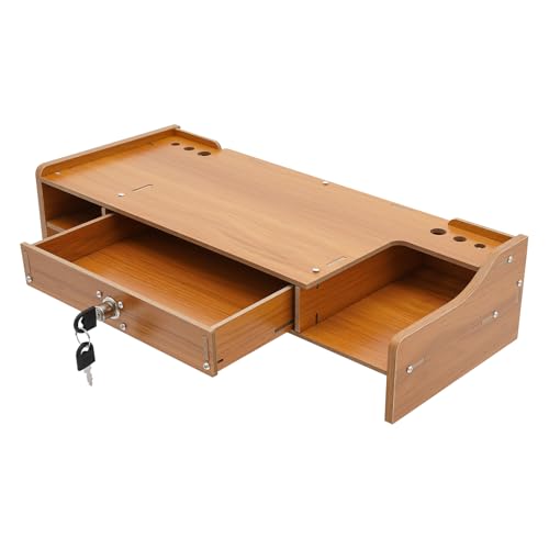 ERnonde Monitorständer Holz, Ständer für Computermonitore Single Monitorständer Schreibtischaufsatz Monitorerhöhung Bildschirm PC Computermonitorständer, für Haushalte, Schulen, Büros von ERnonde