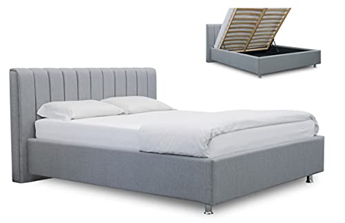 ES Design 08 Polsterbett Antony mit 5 Jahren Garantie, EIN hochwertiges Bett, Lattenrost und Stauraum (160 x 200 cm) von ES Design 08