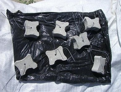 Miko® Beton Abstandhalter Knochenabstandhalter Bewehrungsabstandhalter 45+55+60mm 100Stk. von OPTIMUM