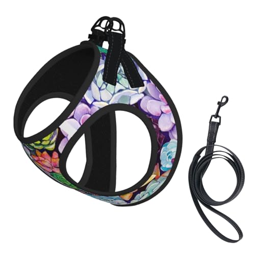 Bunte Sukkulenten-Hosenträgerweste, das perfekte kleine Haustier für einen bequemen Spaziergang Bunte Sukkulenten-Hosenträgerweste, das perfekte kleine Haustier für einen bequemen Spaziergang von ESASAM