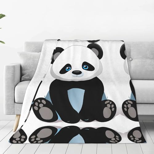 Die superweiche Flanelldecke mit niedlichem Panda-Motiv ist bequem, leicht, warm und langlebig, geeignet für Zuhause, Reisen und Camping Die superweiche Flanelldecke mit niedlichem Panda-Motiv ist bequem, leicht, warm und langlebig, geeignet für Zuhause, Reisen und Camping von ESASAM