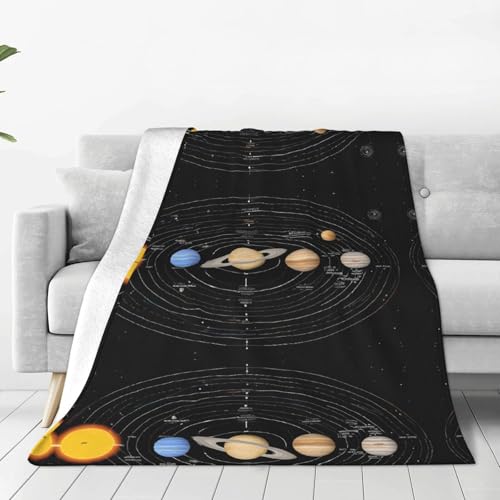 Die superweiche Flanelldecke von Exploring The Solar System ist bequem, leicht, warm und langlebig, geeignet für Zuhause, Reisen und Camping Die superweiche Flanelldecke von Exploring The Solar System ist bequem, leicht, warm und langlebig, geeignet für Zuhause, Reisen und Camping von ESASAM
