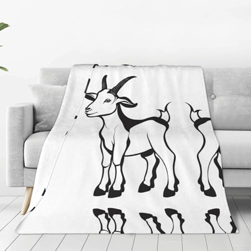 ESASAM Braune Ziegen-Flanelldecke ist bequem, leicht, warm und langlebig, geeignet für Zuhause, Reisen und Camping ESASAM Braune Ziegen-Flanelldecke ist bequem, leicht, warm und langlebig, geeignet für Zuhause, Reisen und Camping von ESASAM