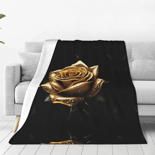 ESASAM Die superweiche Flanelldecke in Gold Rose ist bequem, leicht, warm und langlebig, geeignet für Zuhause, Reisen und Camping ESASAM Die superweiche Flanelldecke in Gold Rose ist bequem, leicht, warm und langlebig, geeignet für Zuhause, Reisen und Camping von ESASAM