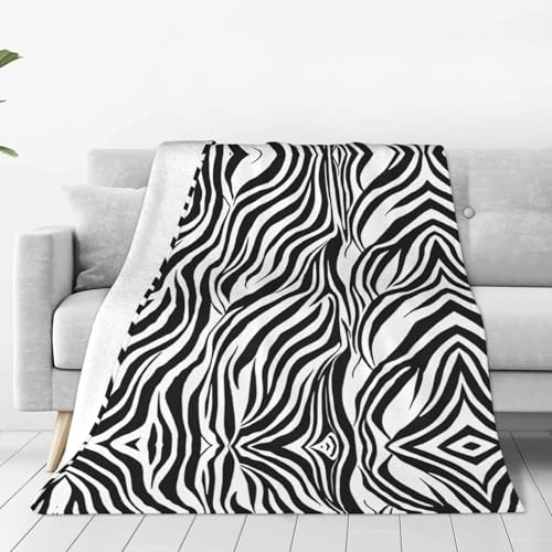 ESASAM Die superweiche Flanelldecke mit Zebramuster ist bequem, leicht, warm und langlebig, geeignet für Zuhause, Reisen und Camping ESASAM Die superweiche Flanelldecke mit Zebramuster ist bequem, leicht, warm und langlebig, geeignet für Zuhause, Reisen und Camping von ESASAM