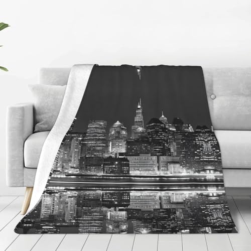 ESASAM Die superweiche Flanelldecke von New York ist bequem, leicht, warm und langlebig, geeignet für Zuhause, Reisen und Camping ESASAM Die superweiche Flanelldecke von New York ist bequem, leicht, warm und langlebig, geeignet für Zuhause, Reisen und Camping von ESASAM