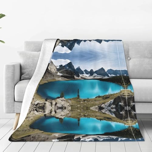 ESASAM Die superweiche Flanelldecke von Rocky Mountain ist bequem, leicht, warm und langlebig, geeignet für Zuhause, Reisen und Camping ESASAM Die superweiche Flanelldecke von Rocky Mountain ist bequem, leicht, warm und langlebig, geeignet für Zuhause, Reisen und Camping von ESASAM
