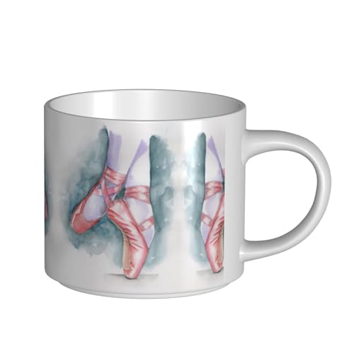 Keramiktasse mit großem Fassungsvermögen, zarter Körper, dicker Körper, einfach und elegant von ESASAM