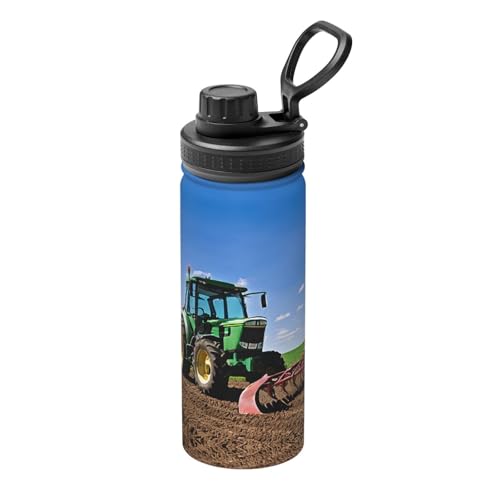 Traktor Farm 510.3 g Sport Thermoskanne mit auslaufsicherem Deckel kann leicht mit einer Hand getrunken werden von ESASAM