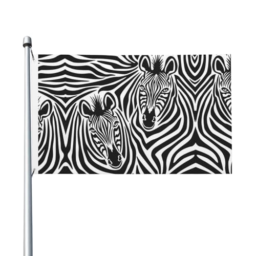 Zebra 90 x 152 cm doppelseitig bedruckt, leicht und elegant, hell und verblasst nicht leicht von ESASAM