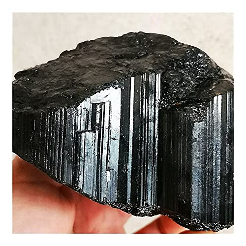 ESBANT Balance Natürlicher schwarzer Turmalin Kristall Rohstein Stein Mineral Probe Heilstein Heimdekoration Glücksstein Ornament (Size : 800-850g) von ESBANT