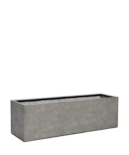 ESCHBACH® Pflanzkübel Box 60 Beton Grau Rechteckig * 60 x 20 x 20 cm * 10 Jahre Garantie von ESCHBACH