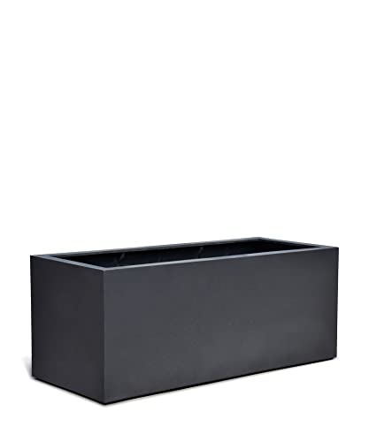 ESCHBACH® Pflanzkübel Box 80 Anthrazit Schwarz Rechteckig * 80 x 31 x 31 cm * 10 Jahre Garantie von Eschbach