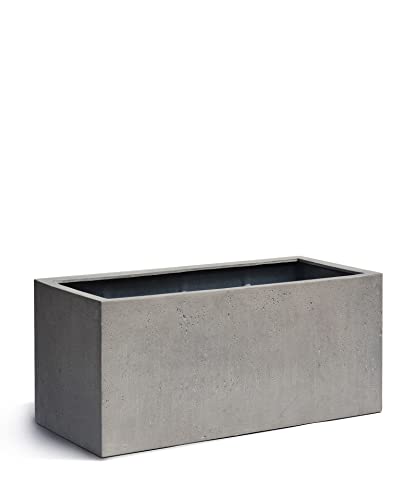 ESCHBACH® Pflanzkübel Box 80 Beton Grau Rechteckig * 80 x 31 x 31 cm * 10 Jahre Garantie von ESCHBACH