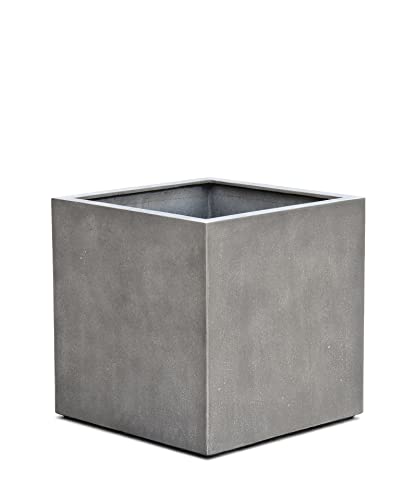 ESCHBACH® Pflanzkübel Cube 30 Beton Grau Quadratisch * 30 x 30 x 30 cm * 10 Jahre Garantie von ESCHBACH