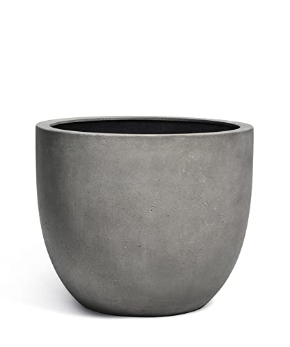 ESCHBACH® Pflanzkübel Egg Pot 60 Beton Grau Rund XL * 55 x 55 x 46 cm * 10 Jahre Garantie von ESCHBACH