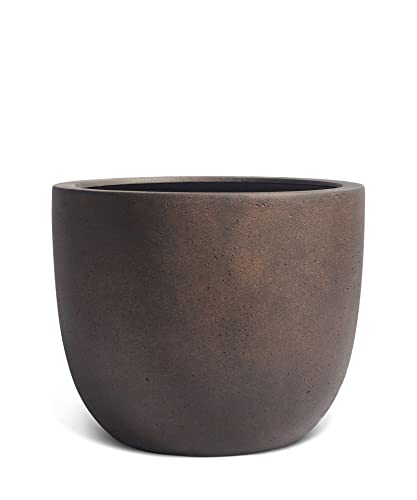 ESCHBACH® Pflanzkübel Egg Pot 70 Rost Braun Rund XXL * 65 x 65 x 54 cm * 10 Jahre Garantie von ESCHBACH