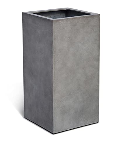 ESCHBACH® Pflanzkübel HIGH Cube 70 Beton Grau Quadratisch * 35 x 35 x 70 cm * 10 Jahre Garantie von ESCHBACH