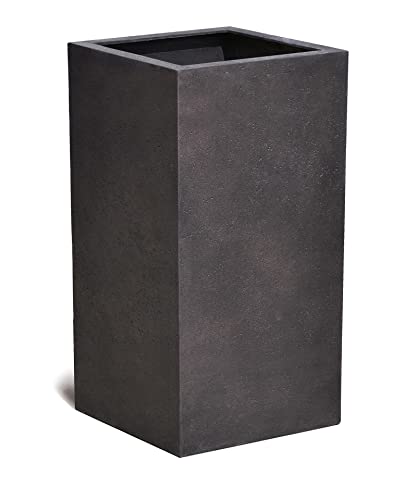 ESCHBACH® Pflanzkübel HIGH Cube 70 Espresso Anthrazit Quadratisch * 35 x 35 x 70 cm * 10 Jahre Garantie von ESCHBACH