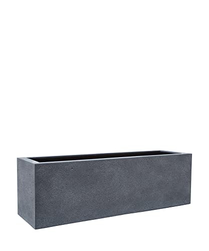 ESCHBACH® Pflanzkübel Box 60 Blei Grau Rechteckig * 60 x 20 x 20 cm * 10 Jahre Garantie von Eschbach