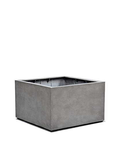 ESCHBACH® Pflanzkübel Low Cube 80 Beton Grau Quadratisch XL * 80 x 80 x 60 cm * 10 Jahre Garantie von ESCHBACH