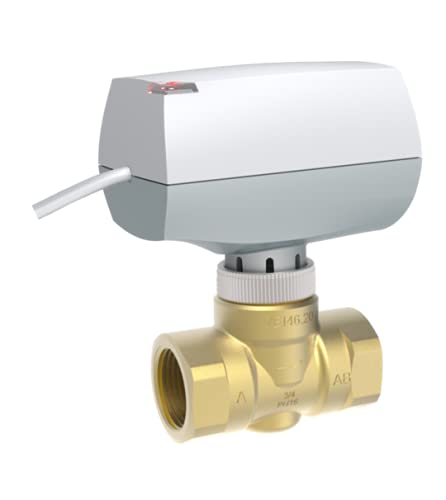 2-Wege 3- Wege Ventil 1" 3/4" 1/2" Motorkugelhahn Zonenventil 230V Stellmotor 2-Wege 3- Wege Ventil 1" 3/4" 1/2" Motorkugelhahn Zonenventil 230V Stellmotor von ESCO