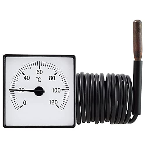 TPM-03K Analog Quadratisch Thermometer mit 1,5m Fernfühler. von ESCO