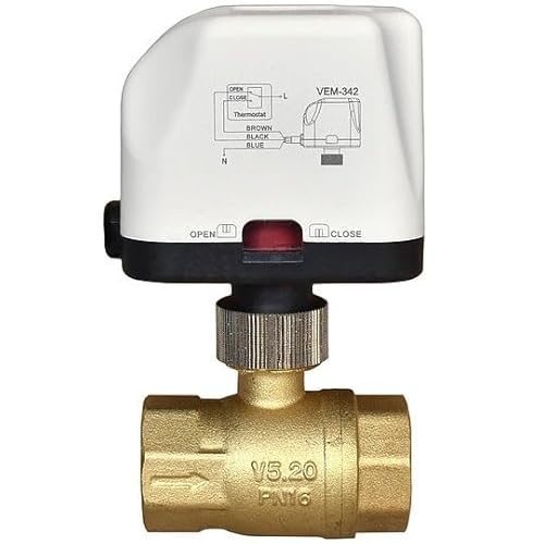 VEM-342 – Kugelhahn mit elektrischem Stellantrieb, 3/4" oder 1/2" – Durchflusssteuerung, 230V, 6W, langlebiger Motor von ESCO
