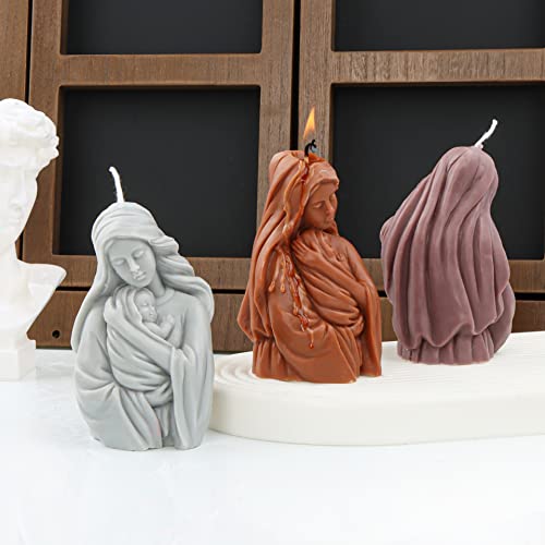 Conestabile Madonna Form Baby Jesus Familie Harz Form Conestabile Madonna Skulptur Form Silikonform für Harz Kerzenform Unsere Lady Scene Kerzenform Seifenherstellung Form Jesus Figuren Form von ESEDAGE